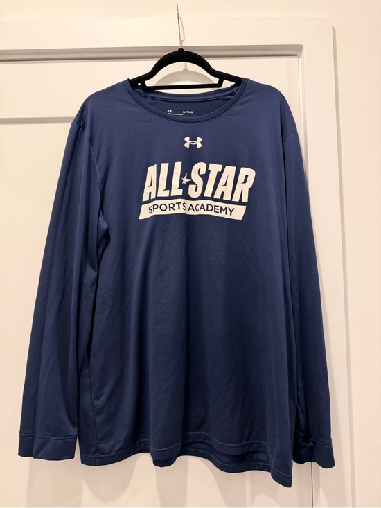 Under Armour Other - Under Armour Navy Long Sleeve "All-Star Sports Academy" Performance Tee